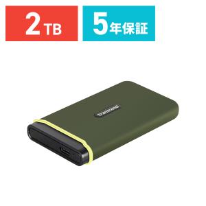 Transcend 外付けSSD ポータブルSSD 耐衝撃 高速データ転送 拡張ストレージ ESD380C トランセンド メーカー5年保証 2TB TS2TESD380C