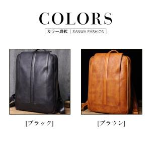 リュック メンズ リュックサック 本革 牛革 ...の詳細画像1