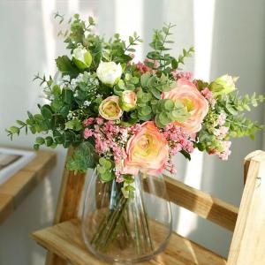 3本セット  ウエディングブーケ 安い 結婚式 花嫁 ブーケ 造花 花束  ブライダルブーケ ウェディング アレンジメント アートフラワー インテリアフラ