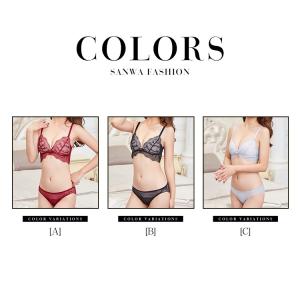 ブラジャー ショーツセット 女性下着 3/4カ...の詳細画像1