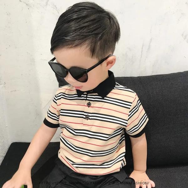 2点セット キッズ ポロシャツ poloシャツ 子供Tシャツ 男の子 春夏 半袖 シャツ トップス ...