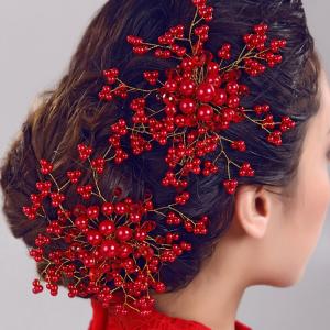 お嫁さん　髪飾り　かんざし　花嫁　レディース　ヘアアクセサリー 　ウェディング　結婚式　髪留め　ヘッドアクセ　結婚式　入学式｜sanwafashion