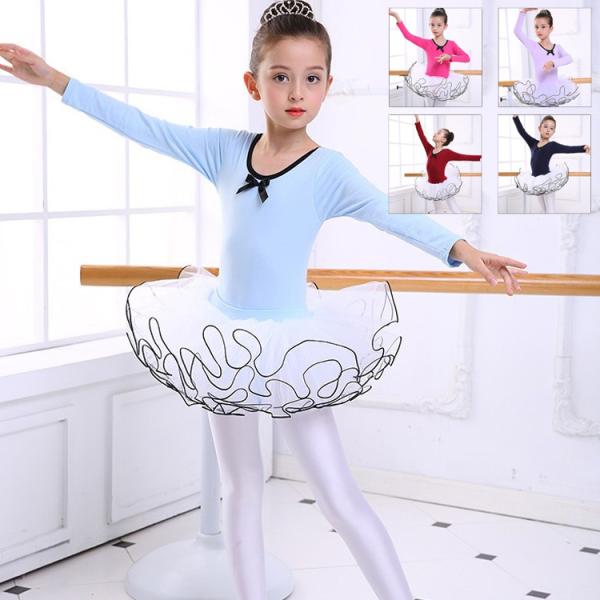 ダンス衣装　ドレス　バレエ レオタード 子供 ワンピース  キッズ 体操服 女の子 キッズダンス衣装...
