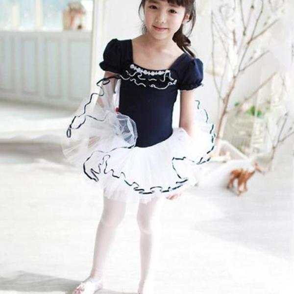 ダンス衣装　ドレス　バレエ レオタード 子供 ワンピース  キッズ 体操服 女の子 キッズダンス衣装...