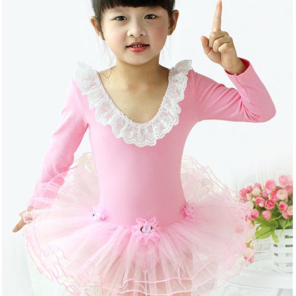 ダンス衣装　ドレス　バレエ レオタード 子供 ワンピース  キッズ 体操服 女の子 キッズダンス衣装...