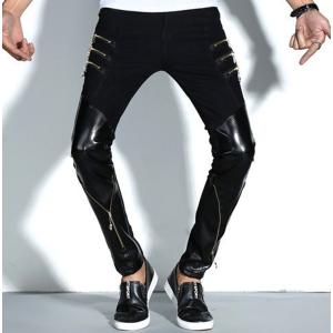BATES（ベイツ） パンチドホールレザーパンツ サイズ：XXL レザー