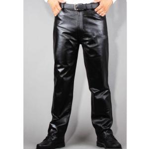 レザーパンツ メンズ　革パン　本革　牛革  山羊革　バイクパンツ