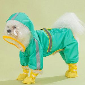 犬用 レインコート 中型犬 小型犬 雨具 カッパ 犬服 防水 ドッグ ペット服 ドッグウエア ペットポンチョ 梅雨 散歩 お出かけ 防雨 ペットレイングッズ｜sanwafashion