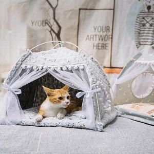 カーブ　ベッド（猫用） セール ボートベッド 猫 ベッド メッシュ 通気性 夏 カーブ フチ