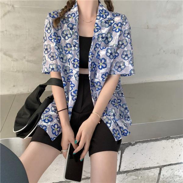 アロハシャツ レディースシャツ  春夏秋 開襟シャツ ハワイシャツ  半袖 カジュアルシャツ リゾー...