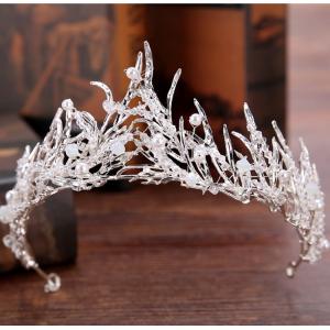 ティアラ　王冠　お姫様　　髪飾り　クラウン　お嫁さん　花嫁　レディース　ヘアアクセサリー