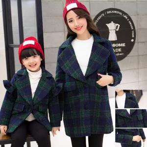 親子 ペアルック　春秋　秋冬　　ママ　キッズ 　リンクコーデ　　親子服　 カップル　部屋着　親子セット　コート pコート　親子