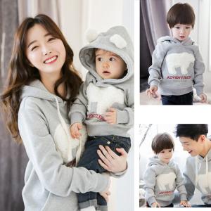 キッズ パーカー 親子お揃い 秋冬　ペアルック 親子服　家族お揃い　キッズペアルック メンズ　レディース　パパ　ママ
