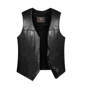 編み上げディテールホットレザーヘビーレザーベスト : ハーレー