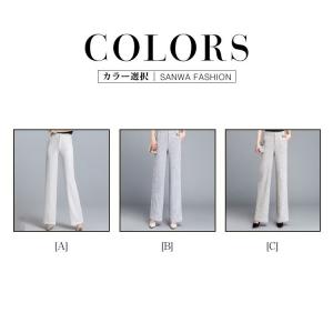 パンツ レディース ワイドパンツ ズボン レデ...の詳細画像1
