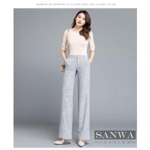 パンツ レディース ワイドパンツ ズボン レデ...の詳細画像2