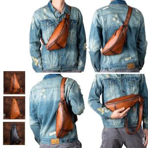 ショルダーポーチ 本革 日本製 メンズ hmny casual 2wayフライトポーチ