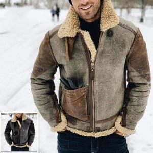 メンズ革ジャン ムートンコート レザージャケット