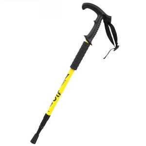 トレッキングポール 登山ステッキ ストック 軽量 高強度 アルミ製 T型グリップ 折り畳み 登山用杖 超軽量 ウォーキングポール 登山杖