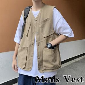 フィッシングベスト ベスト メンズ ミリタリーベスト カメラマン 撮影ベスト ジャケット マウンテンベスト 無地 学生 上着 アウター お出かけ