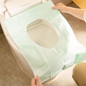 21枚セット  便座シート 使い捨て トイレシートカバー 抗菌 防災グッズ 便器 汚れ防止 清潔 介護  トイレパッド トラベル 携帯 外出 旅行 出張 便利｜sanwafashion