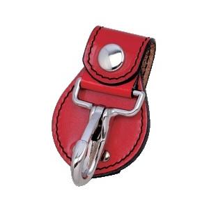 Sフックキーホルダー レッド 1個 皮 ベルト 鍵 フック 多機能 使いやすい パチンコ 備品 送料...