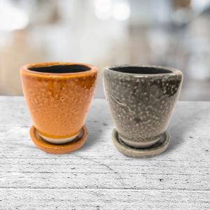扇型花器 小 信楽焼 花器 一輪挿し 和風 モダン フラワーベース 美術品