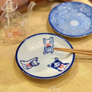 青花 六点 小皿セット h411c 染付陶器 豆皿 小皿 かわいい おしゃれ
