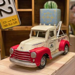 アンティークトラック 置物　ブリキ車　レトロ ブリキカー 43024 トラック ブリキ おもちゃ アンティーク レトロ 置物