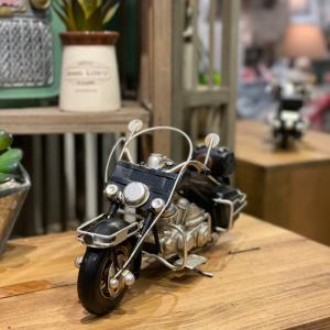 ブリキ バイク 黒 ブラック アンティーク レトロ コレクション