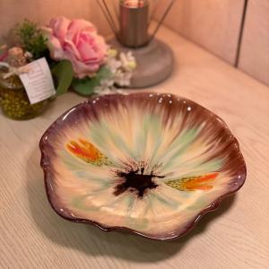 扇型花器 大 信楽焼 花器 和風 モダン フラワーベース 美術品 焼き物