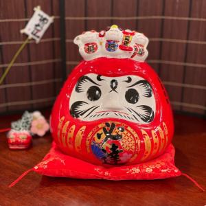 招き猫 まねきねこ まねき猫 特大 左手 右手 黄色 パステルカラー