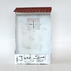 ティンルーフプランターL レッド シンプル ガーデニング 園芸 プランター ナチュラル おしゃれ シャビー カントリー