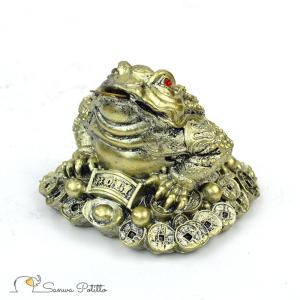 カエルの置物 銭蛙 小 Sサイズ 120421-42 金 ゴールド オブジェ 置き物