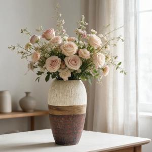 景徳鎮 青花山水花瓶 中国 陶磁器 工芸 - アートの友社 : くみあい