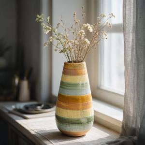 景徳鎮 青花山水花瓶 中国 陶磁器 工芸 - アートの友社 : くみあい