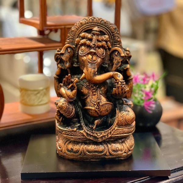 ガネーシャ インドの神様 ガネーシャの置物 置物 ガネーシャ像 縁起物 夢を叶える象 金運 開運 商...