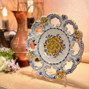 絵皿 ポルトガル 手描き PAIREAL フェアリアル 花柄 ホワイト