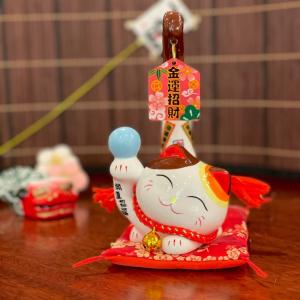 開運・金運 招福縁起 小さな「金のうんこ」赤ザブトン付き : 京都嵐山