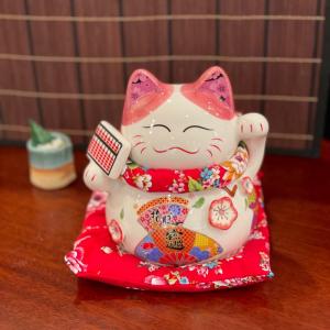 招き猫 特大 al21015 八方来財 ファミリー 家族 猫 笑顔 福 幸運 金運