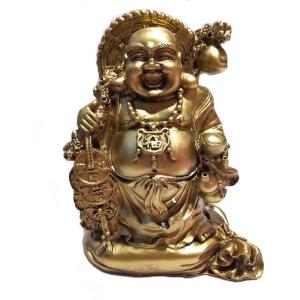 布袋尊 布袋さん 七福神 s21029-1 置き物 財運 金運 開運 商売繁盛