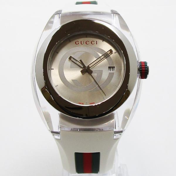 【グッチ】GUCCI 137 メンズ   クォーツ SYNC シンク 46mm  YA137102A...