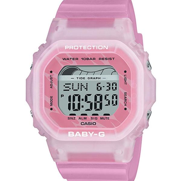 【BABY-G】カシオ ベイビーG G-ライド マーブルピンク タイドグラフ サーフィン 腕時計 レ...