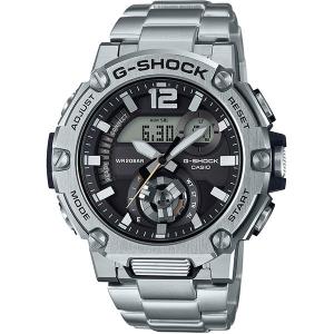 【G-SHOCK】カシオ 腕時計 G-STEEL ブラック シルバー カーボンコアガード構造 モバイルリンク メンズ タフソーラー ★ GST-B300SD-1AJF【新品】