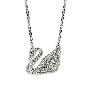 スワロフスキー (SWAROVSKI) ネックレス ペンダント スワン Swan シルバーカラー 5...