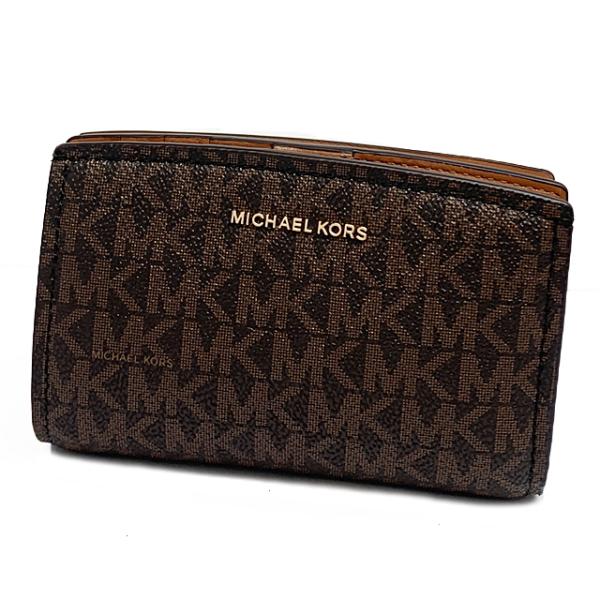 【新品】マイケルコース MICHAEL KORS 財布 二つ折り財布 32S5GYTZ2B BRN/...