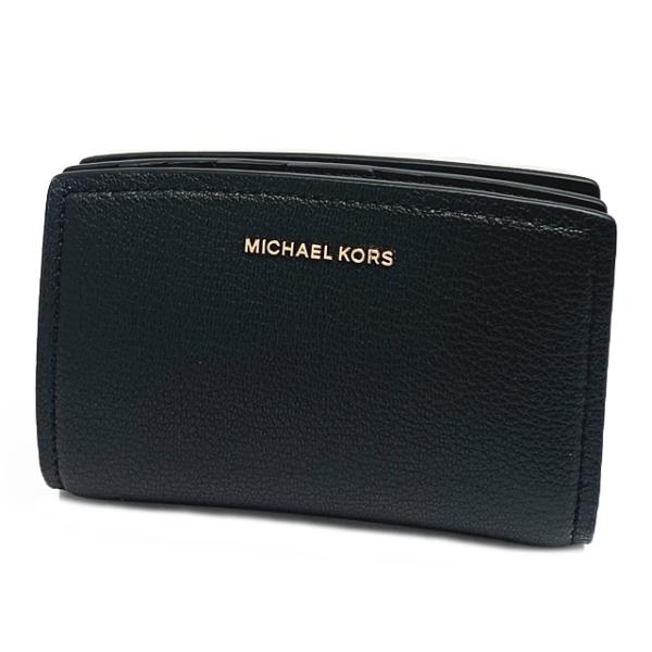 【新品】マイケルコース MICHAEL KORS 財布 二つ折り財布 32S5GTTZ2L BLAC...