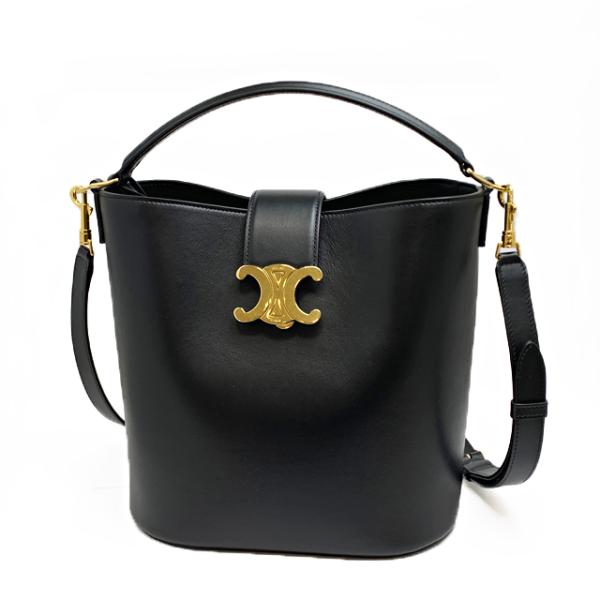 【新品】セリーヌ CELINE ハンドバッグ ショルダーバッグ レディース ブラック ミディアム バ...