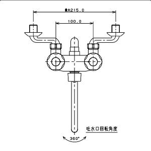 ホットセールの 全国一律送料無料 沖縄県へのお届けは1 000円 税 カクダイ 2ハンドルシャワー混合栓 139 801 限定特価 の
