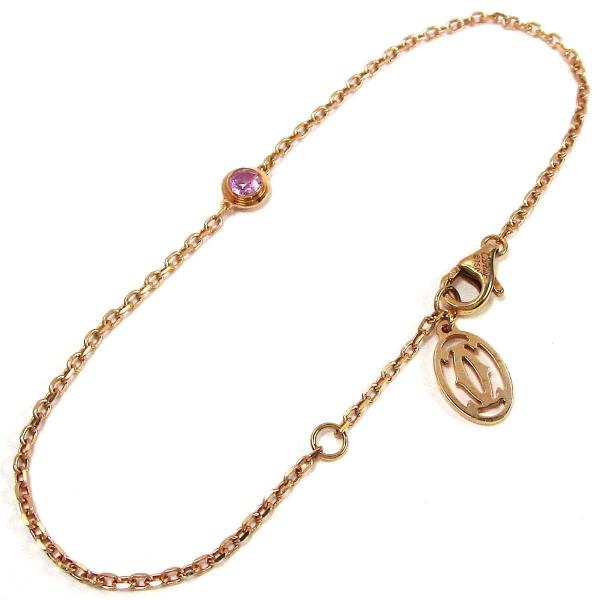 カルティエ ブレスレット ダムール ピンクサファイヤ 750PG 中古 グレード：リサイクル・現状の...